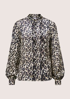 Viscose blouse met luipaardprint thumbnail 7