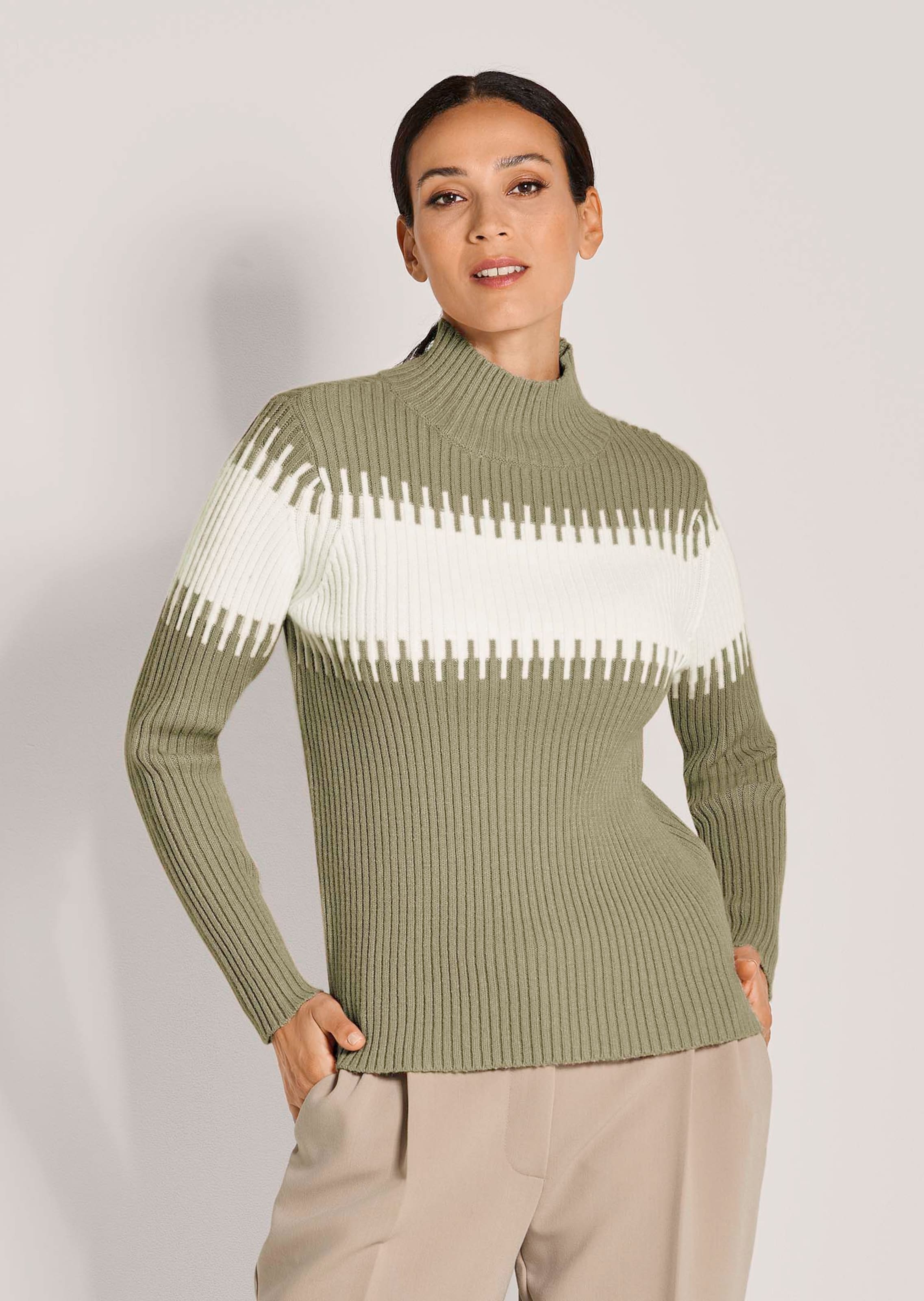 Pullover met blokstrepen