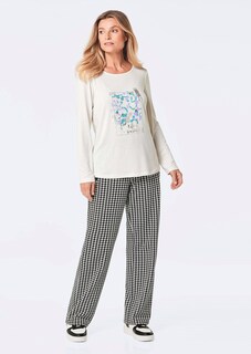 T-shirt à manches longues avec imprimé pailleté thumbnail 2
