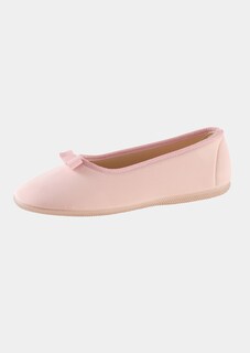 Ballerina-Hausschuhe mit Kautschuk-Sohle thumbnail 6
