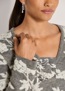 Pullover mit floralem Jacquard-Muster thumbnail 6