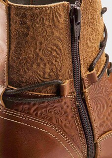 Bottines en cuir marqué thumbnail 3