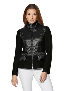 Jacke mit wattiertem Steppeinsatz und Schößchen thumbnail 2