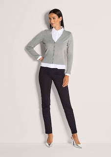 Strickjacke aus Viskose-Stretch thumbnail 3