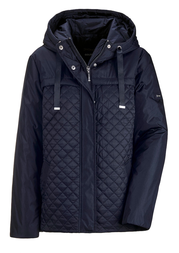 Steppjacke mit Kapuze