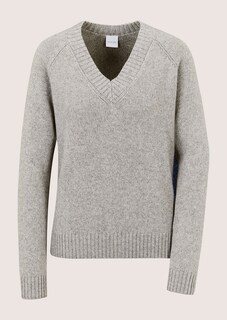 V-Pullover mit Kaschmir und Seide thumbnail 7