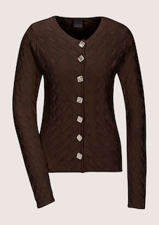 Blazer en maille de coton à motif structuré thumbnail 7