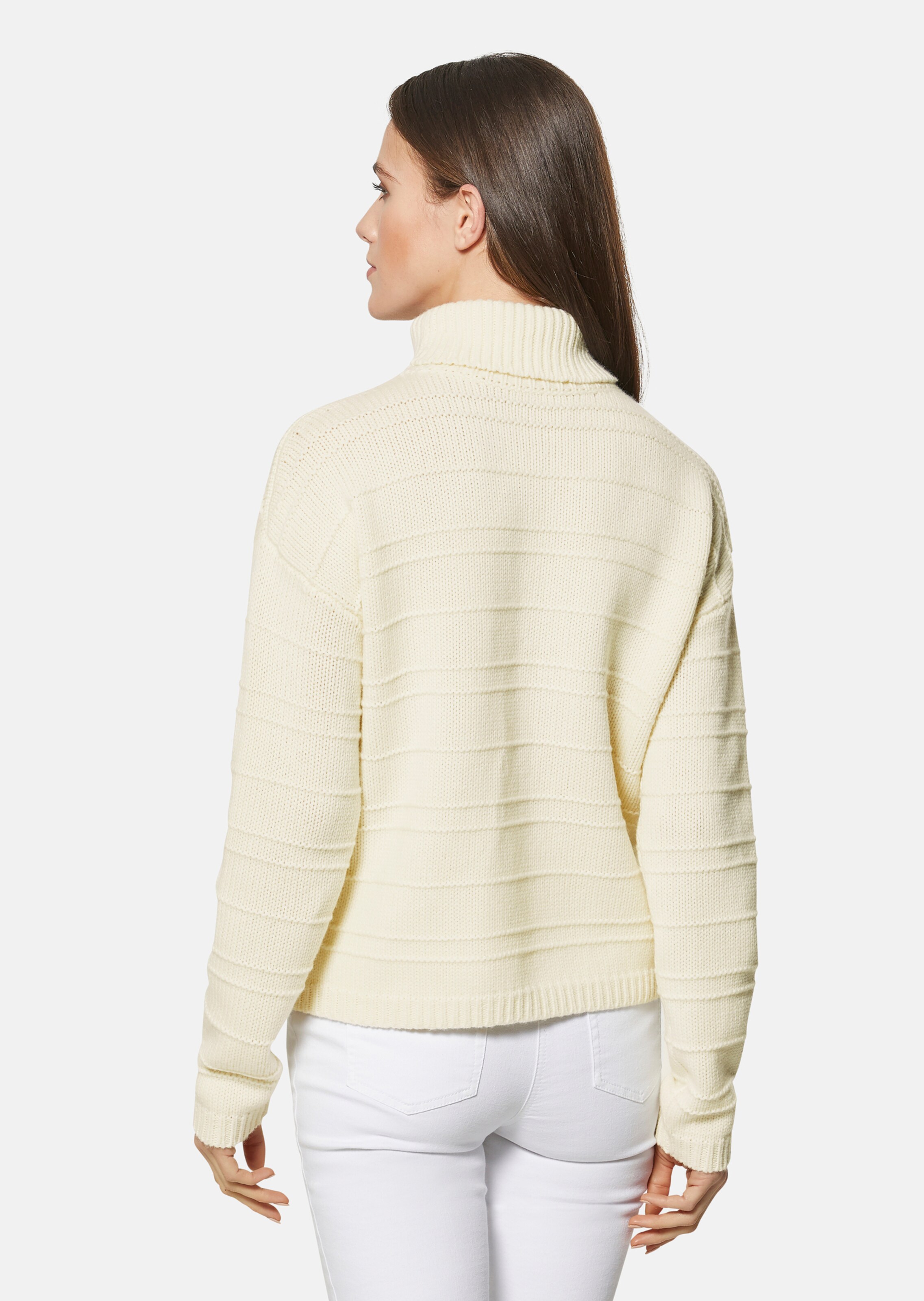Rollkragen-Pullover mit dezenten Strickdetails thumbnail 4
