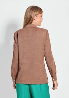 Hemdjacke in weicher Velourslederoptik thumbnail 3