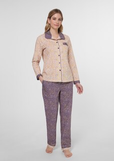 Bedruckter Pyjama aus reiner Baumwolle thumbnail 3