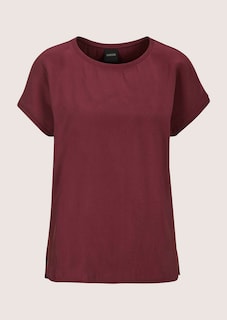 Shirt mit kurzen Ärmeln im Materialmix thumbnail 7