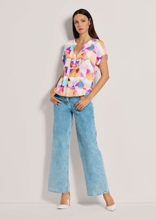 Schlupf-Bluse mit farbenfrohem Druck thumbnail 3