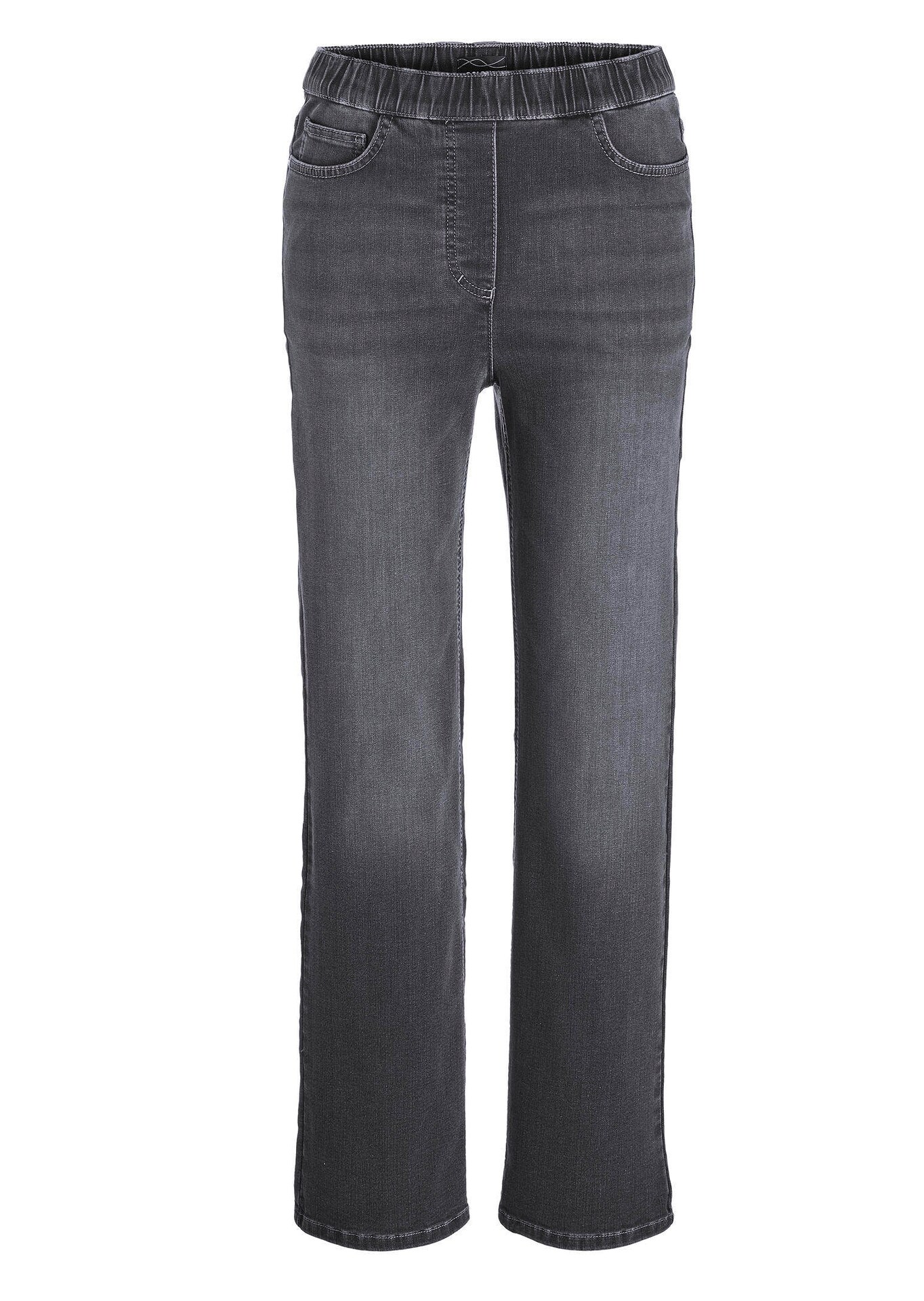 Jeans VERA met elastische tailleband en wijde pijpen
