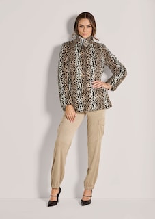 Manteau en fausse fourrure motif léopard thumbnail 3