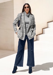 Langer Karo-Blazer thumbnail 1