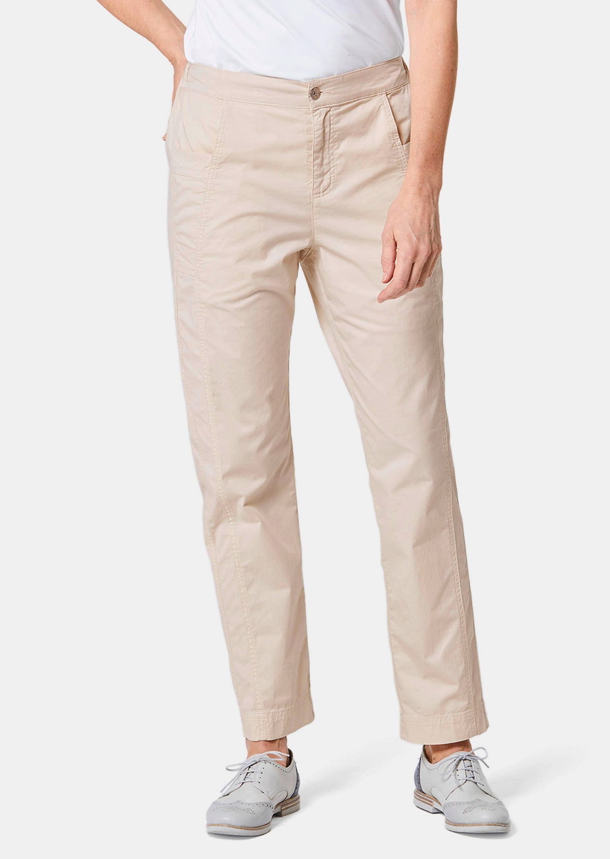 Elastische broek met extra stiksels
