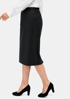 Klassieke scheerwollen rok met elastische tailleband thumbnail 3