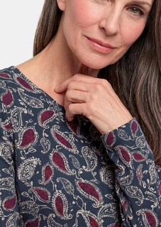 T-shirt à manches longues avec motif cachemire thumbnail 5