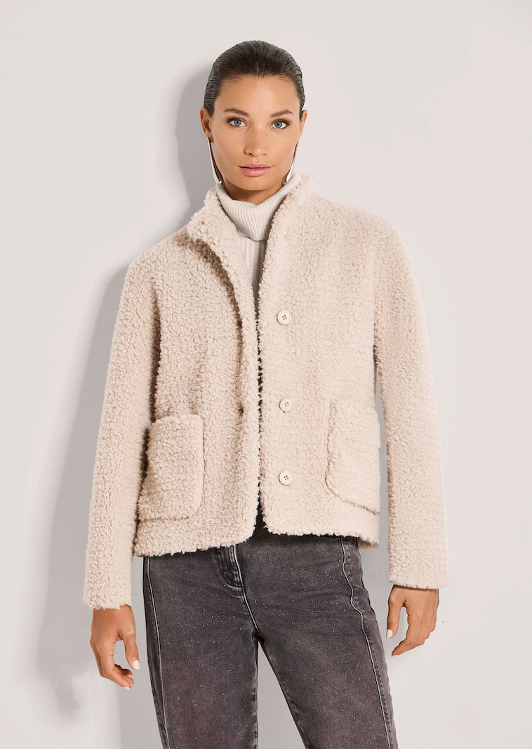 Kurze Teddy-Jacke