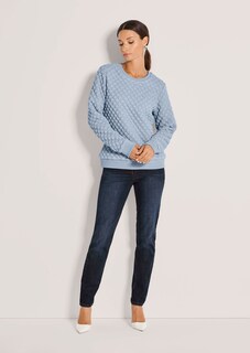 Sweatshirt mit Cloqué-Struktur thumbnail 3
