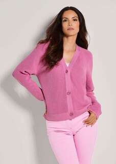 Strickjacke mit Perlfang-Muster thumbnail 2