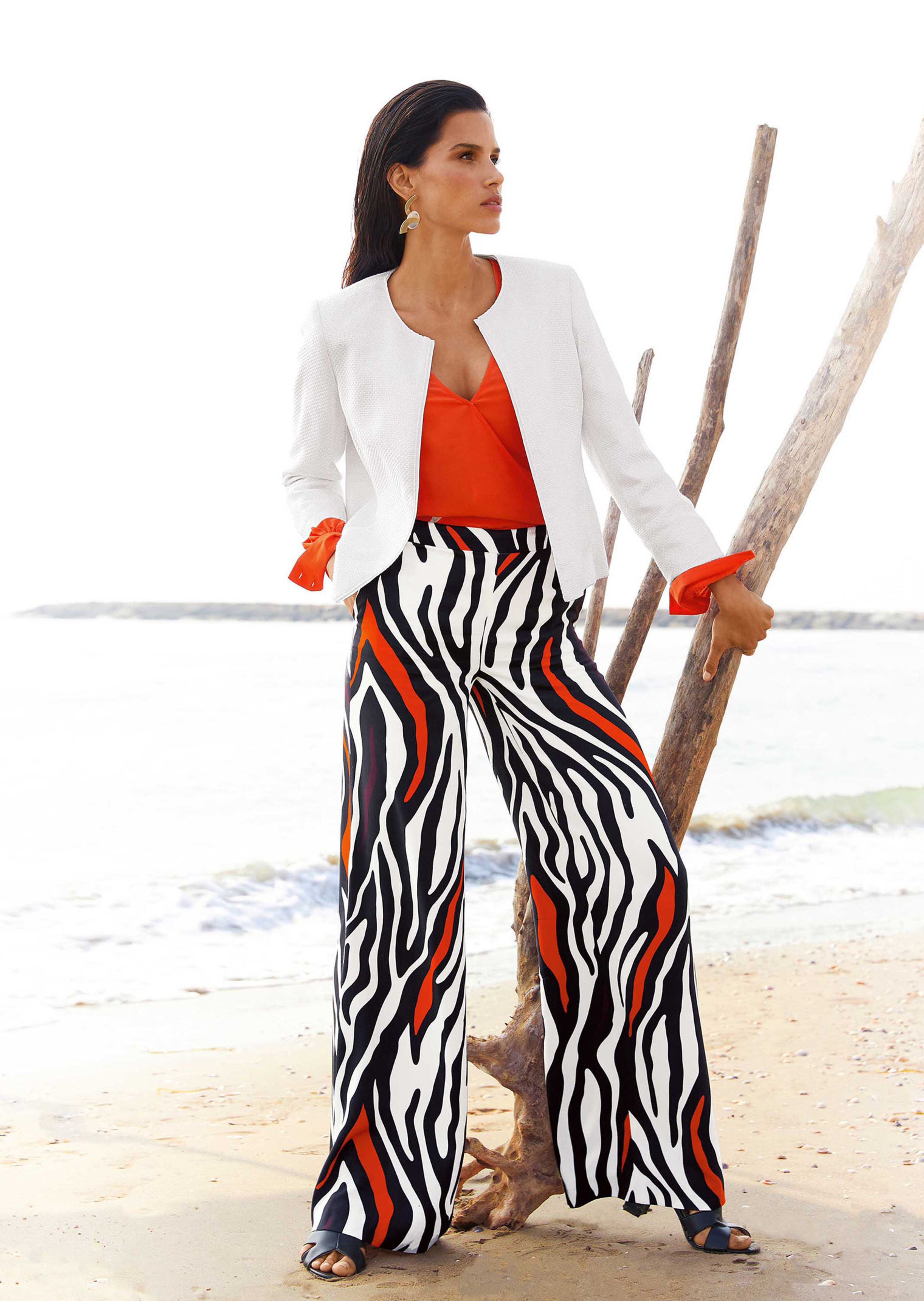 Blouse met overslaglook