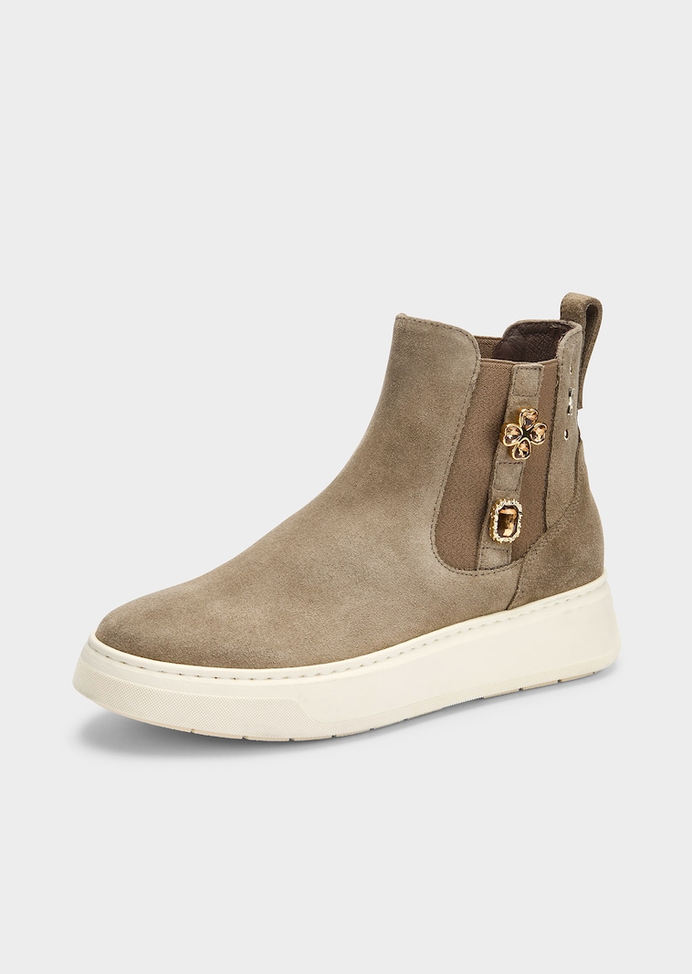 Chelsea Boots mit Schmuckelementen