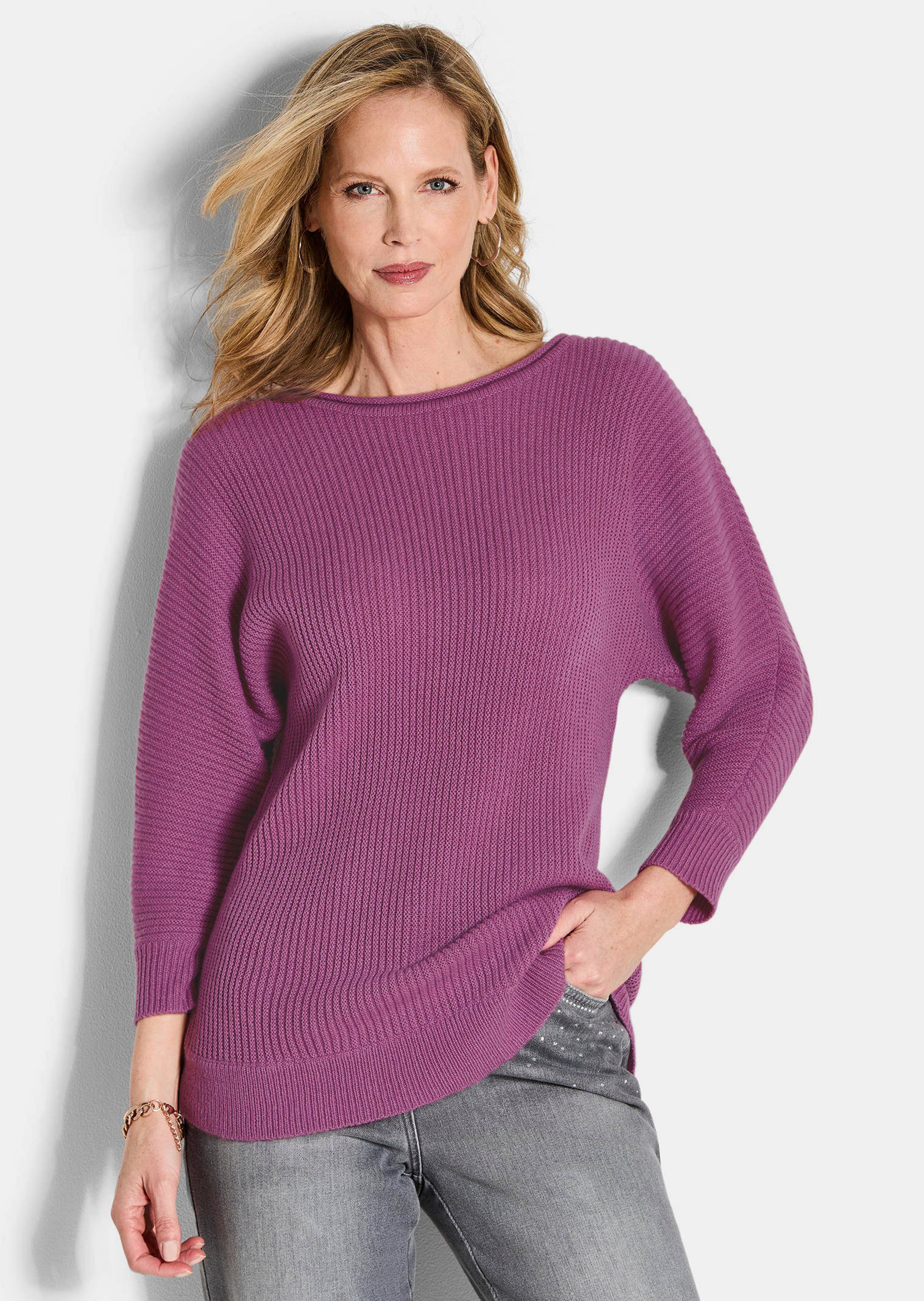 Pull avec teneur en pure laine vierge