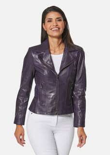 Lederjacke mit Schößchen thumbnail 2