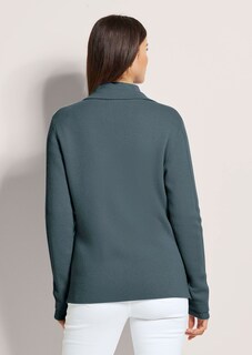Gebreide blazer met kasjmier thumbnail 3