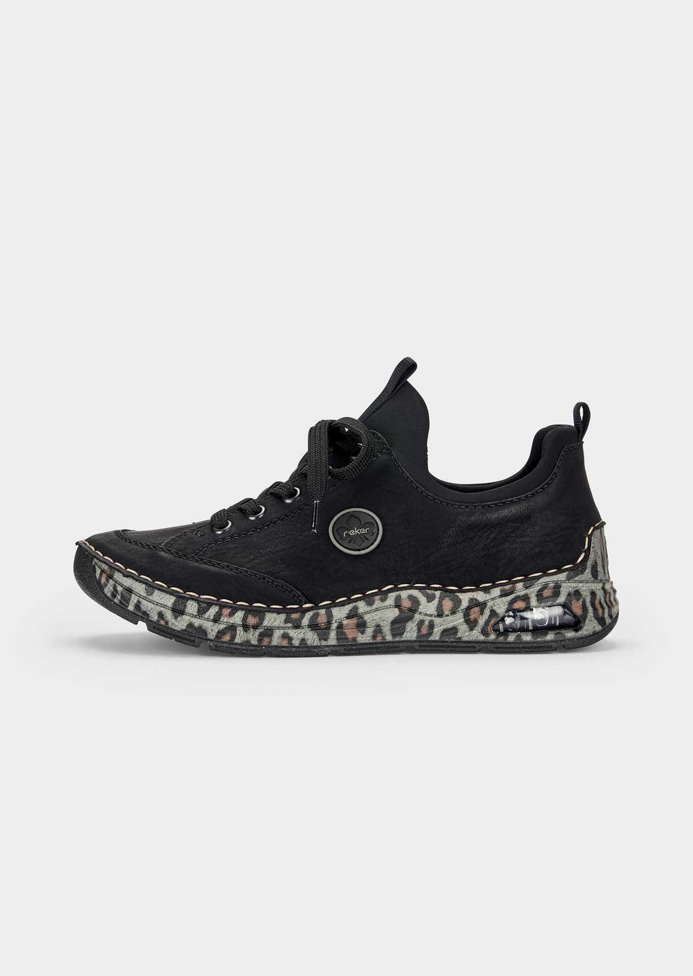 Sneakers avec semelle extérieure en imprimé animalier