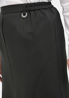 Kreukarme rok met SilverFresh-bewerking en elastische tailleband thumbnail 5