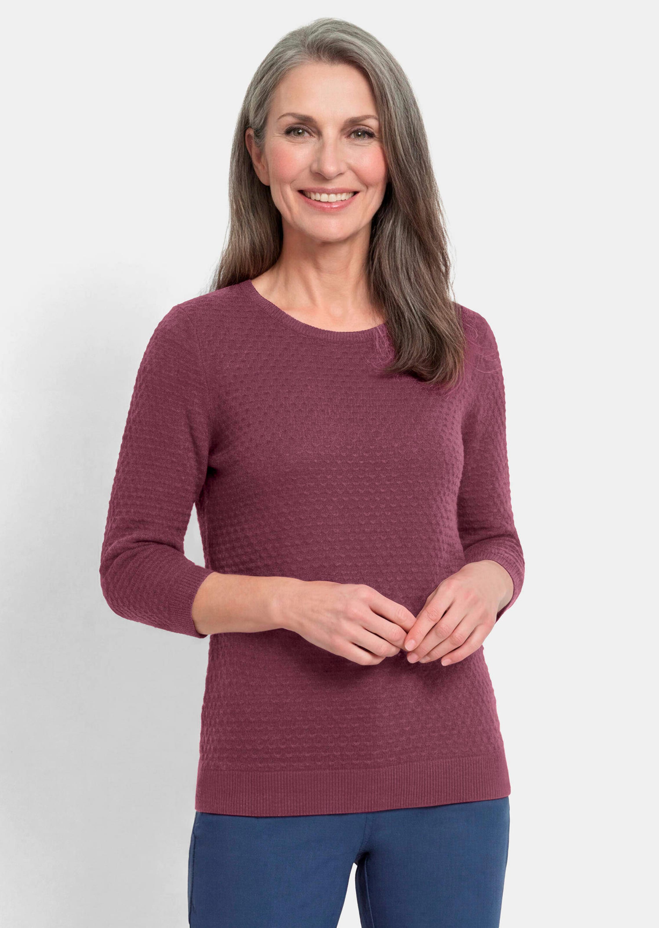 Tricot pullover met stippenmotief