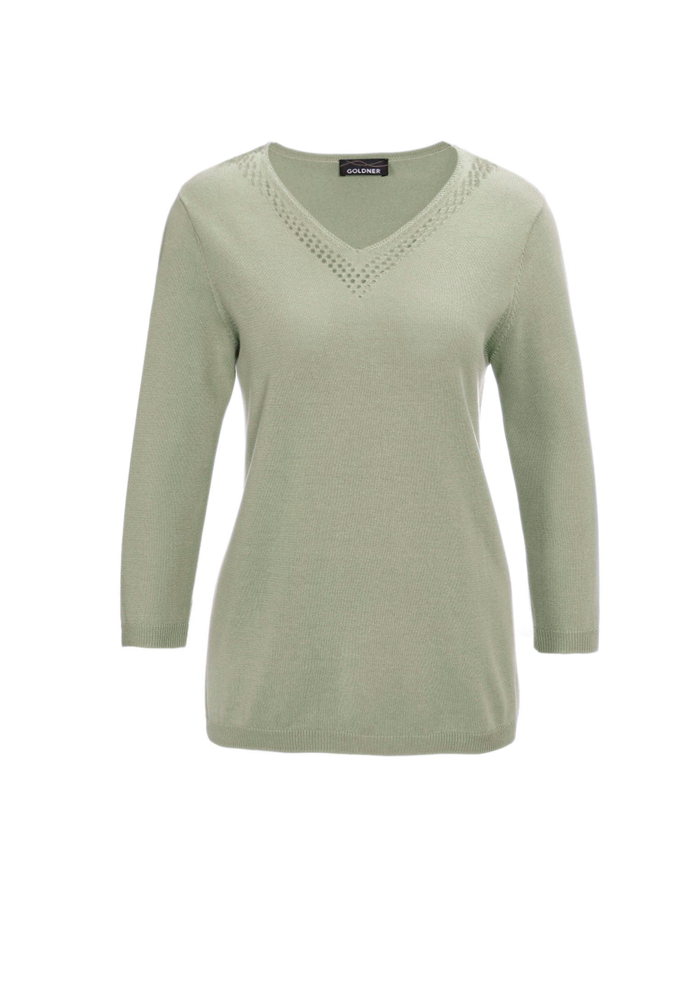 Unkomplizierter Pullover mit V-Ausschnitt