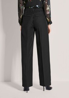 Pantalon à fines rayures à jambe large thumbnail 3