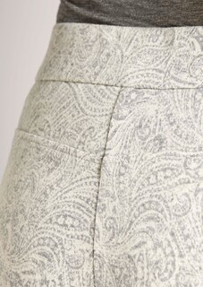 Zachte broek van jacquard met paisleydessin thumbnail 6