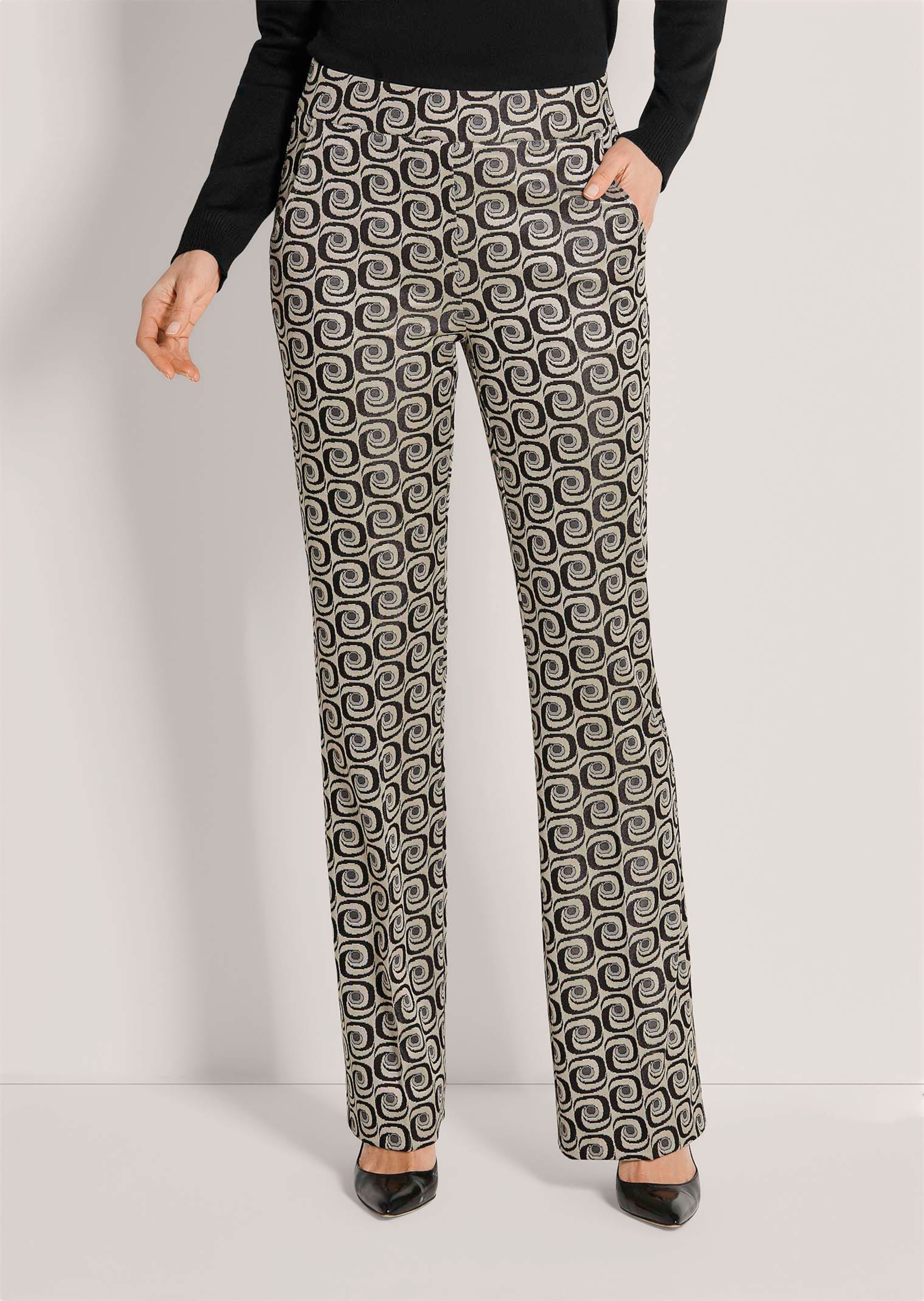 Jersey-Hose mit Retro-Muster