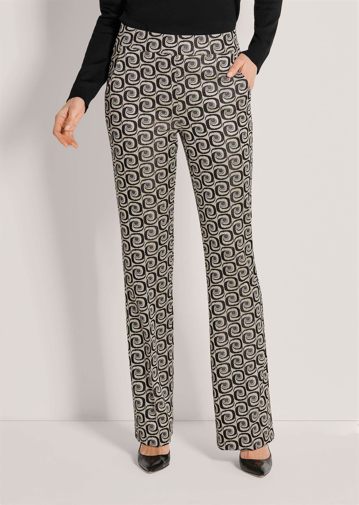 Pantalon en jersey avec motif rétro