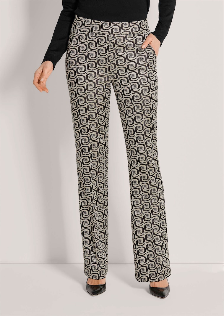 Jersey-Hose mit Retro-Muster