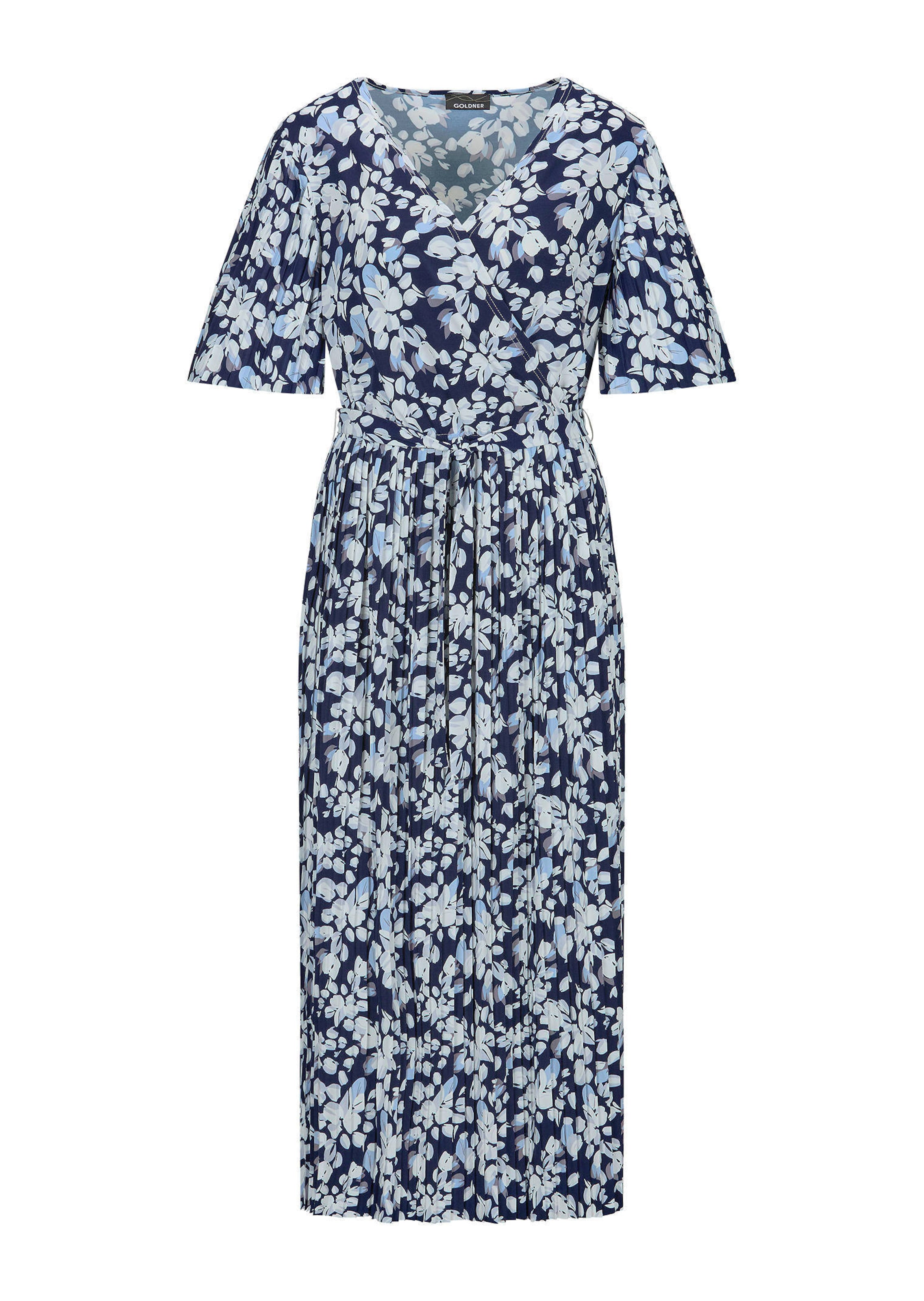 Elegantes Plisseekleid in Wickeloptik