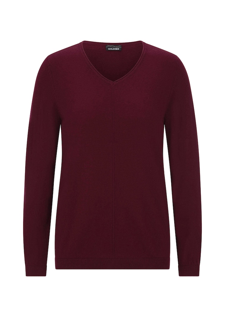 Pullover mit V-Ausschnitt aus COTTAMIRA