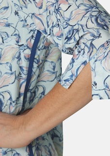 Figuurvriendelijke gedessineerde jurk met chic sierelement thumbnail 5