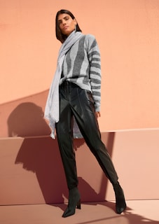 Jacquard-Pullover mit Stehkragen thumbnail 1