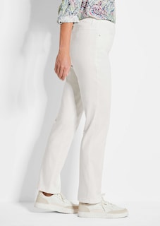 Pantalon LOUISA à taille élastique en coton satiné thumbnail 4