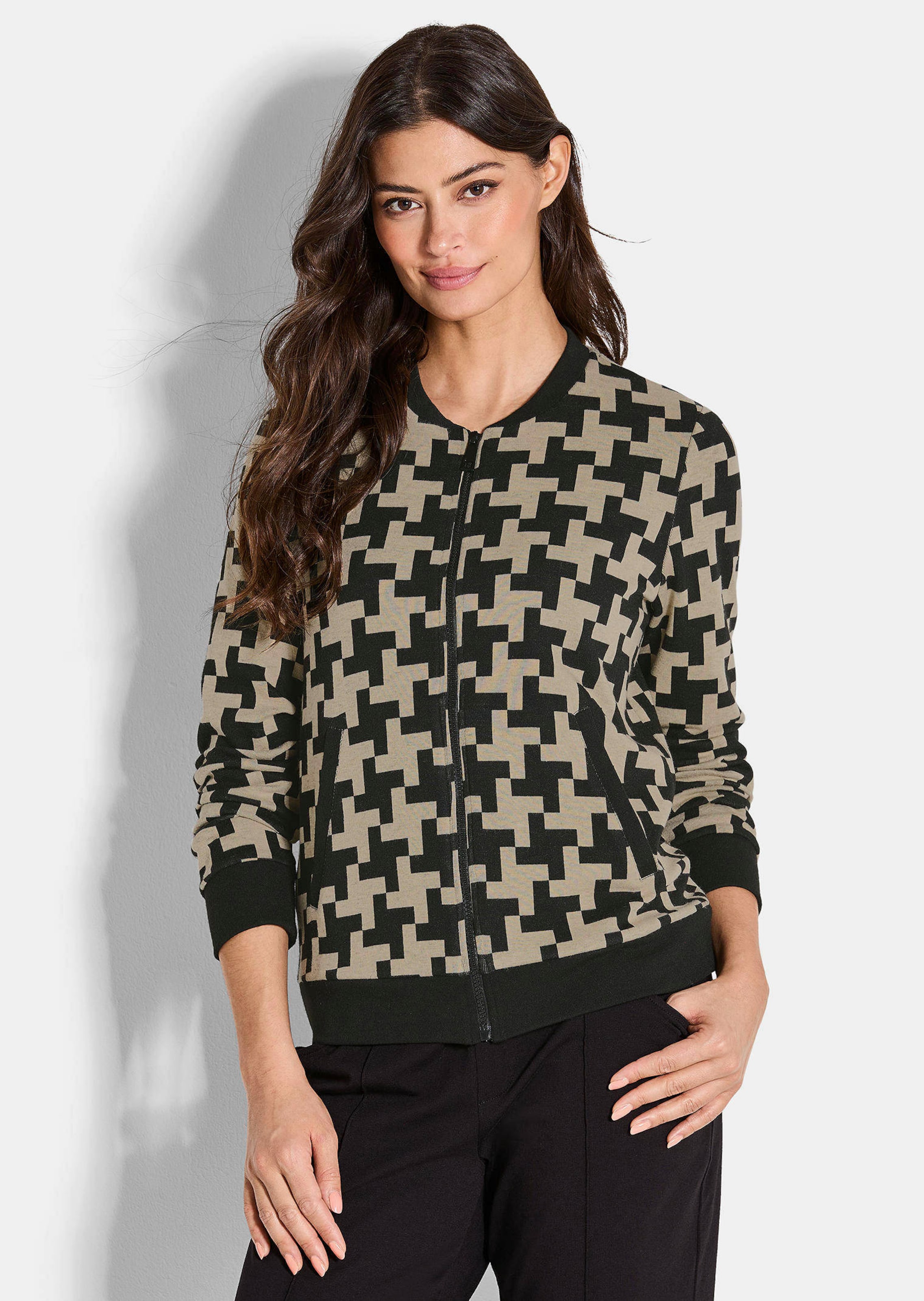 Freizeitjacke in grafischem Print