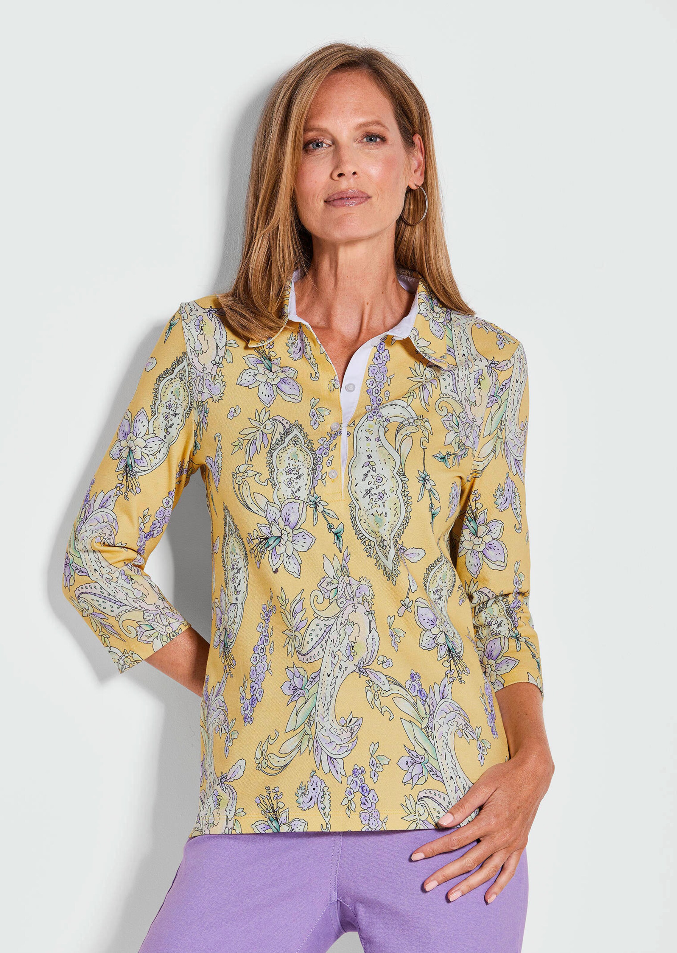 Poloshirt im Paisley-Dessin