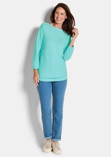 Feinstrick-Pullover aus reiner Baumwolle thumbnail 2