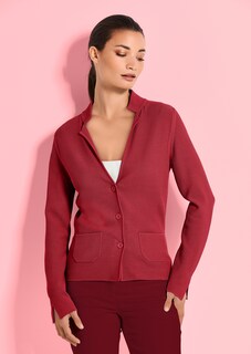 Blazer en maille fine à manches longues thumbnail 1