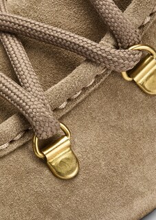 Schnürstiefelette aus Veloursleder thumbnail 3
