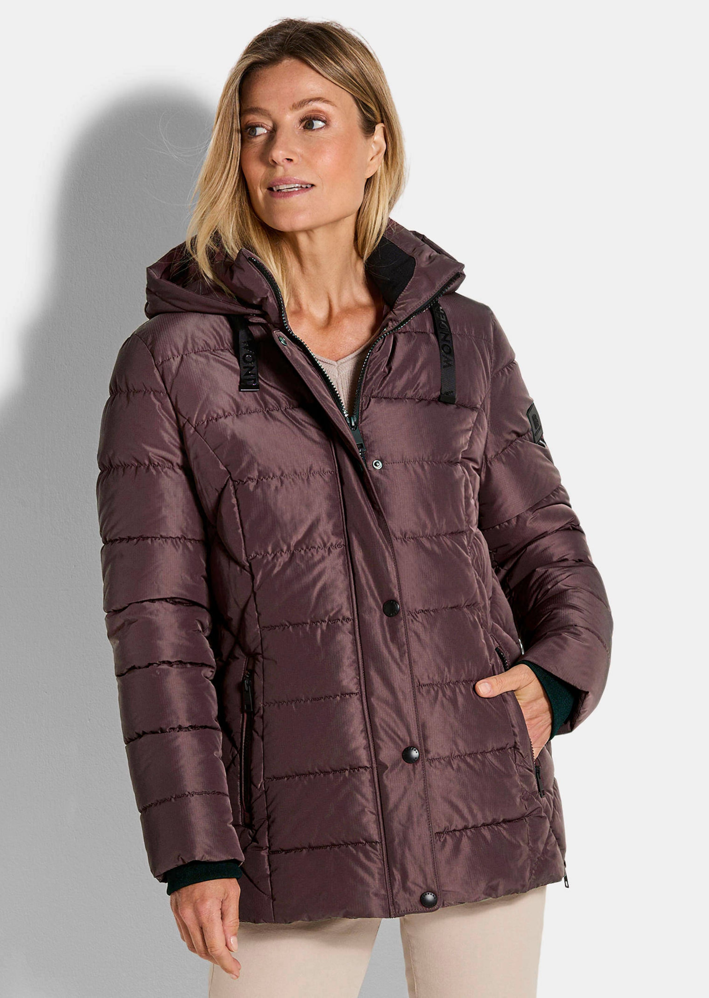 Steppjacke mit Reißverschlusstaschen